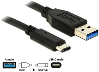 Delock 3.1 GEN 2 Kábel usb 3.2 gen 2 type-a > type-c 0.5m kép