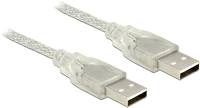 Delock 83889 Usb-a 2.0 - usb-a 2.0 m/m adatkábel 2m átlátszó kép