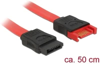 Delock 83954 Sata 3 m/f adatkábel hosszabbító 0.5m piros kép