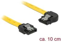 Delock 83957 Sata 3 f/f adatkábel 0.1m sárga egyenes/90° bal kép