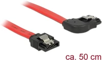 Delock 83969 Sata 3 f/f adatkábel 0.5m piros egyenes/90° jobb kép