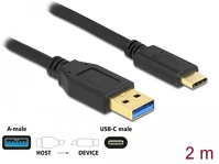 Delock USB 3.2 GEN 1 TYPE-A TO USB Kábel usb 3.2 gen 1 type-a to usb type-c, 2m kép