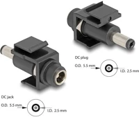 Delock 84166 keystone modul, dc 5,5 x 2,5 mm-csatlakozóhüvely, dc 5,5 x 2,5 mm méretű kép