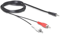 Delock 84212 Dc jack 3.5 mm apa > 2 x rca apa 5 m audio kábel kép
