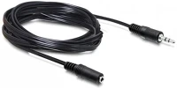 Delock 84237 Jack stereo 3,5mm m/f audio kábel 5m fekete kép