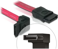 Delock 84249 Sata f/f adatkábel 0.3m fel/egyenes piros kép