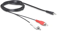Delock 84277 Audio kábel 10 m 3.5mm 2 x rca fekete kép