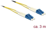 Delock 84607 Lc duplex -> lc duplex m/m adatkábel 3m sárga singlemode os2 kép