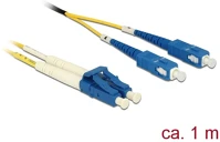 Delock 84609 Lc duplex -> sc duplex m/m adatkábel 1m sárga singlemode os2 kép
