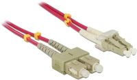 Delock LC/SC Om4 optikai kábel, lc/sc csatlakozás, 1m kép