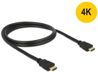 Delock GT; Hdmi 1.4 m/m video jelkábel 0.5m fekete 4k kép