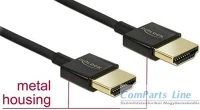 Delock 84772 Hdmi m - hdmi m adapterkábel (4k) 1.5m fekete kép