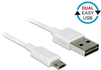Delock 84806 Easy-usb a -> easyusb micro-b m/m adatkábel 0.5m fehér kép