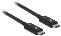 Delock 84844 Thunderbolt 3 usb-c (apa - apa) kábel 0.5m - fekete