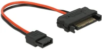 Delock GT; Sata power 15pin -> sata power 6pin m/f tápkábel 0.1m kép