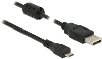 Delock 85542 Usb-c - usb-c m/f adatkábel hosszabbító 2m fekete kép
