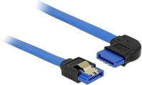Delock 84991 Sata 3 f/f adatkábel 0.5m kék egyenes/90° jobb kép