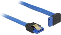 Delock 84995 Sata 3 f/f adatkábel 0.2m kék egyenes/90° fel kép