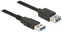 Delock 85054 Usb kábel 1 m usb 3.2 gen 1 (3.1 gen 1) usb a fekete kép