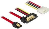 Delock 85230 Sata 3 molex power 4pin -> sata 22pin f/f adatkábel 0.3m kép