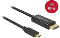 Delock 85257 Usb-c - displayport (apa - apa) kábel 3m - fekete