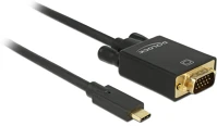 Delock 85261 APA Usb type-c (apa) - vga (apa) adapter - 1 m kép