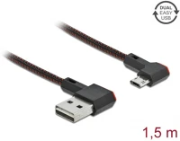Delock 85272 Easy-usb a -> easyusb micro-b m/m adatkábel 1.5m fekete 90° bal/jobb kép