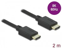 Delock 8K 60HZ 48 GBPS, 2M Kábel hdmi male/male összekötő 8k 60hz 48 gbps, 2m kép
