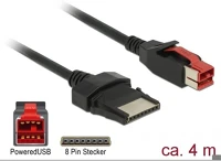 Delock 85480 Powered usb 24v -> pos 8pin m/m adatkábel 4m fekete kép