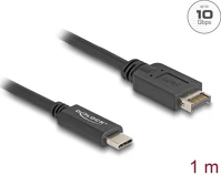 Delock 85530 Usb-e a key -> usb-c 3.2 gen2 m/m adatkábel 1m fekete kép