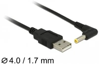 Delock DC 4,0 Usb tápkábel > dc 4,0 x 1,7 mm apa 90  1,5 m kép