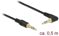 Delock 85564 jack stereo 3,5mm (3pin) -> jack stereo 3,5mm (3pin) m/m audio kábel 0.5m kép