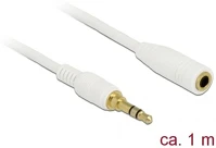 Delock 85577 jack stereo 3,5mm (3pin) -> jack stereo 3,5mm (3pin) m/f audio kábel kép