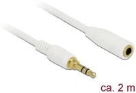 Delock 85579 jack stereo 3,5mm (3pin) -> jack stereo 3,5mm (3pin) m/f audio kábel kép