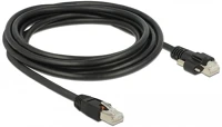Delock 85669 3 m-es rj45 dugó > rj45 dugó csavarokkal csatlakozós cat.6 s/ftp kábel kép