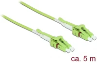 Delock 85691 Lc duplex -> lc duplex m/m adatkábel 5m zöld multi-mode om5, uniboot kép