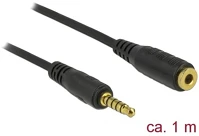 Delock 85701 jack stereo 3,5mm (5pin) -> jack stereo 3,5mm (5pin) m/f audio kábel kép