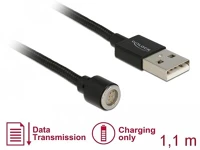 Delock 1,1M Mágneses usb kábel 1.1m - fekete kép