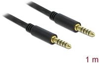 Delock 85791 jack stereo 4,4mm (5pin) -> jack stereo 4,4mm (5pin) m/m audio kábel 1m kép