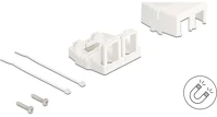 Delock 85843 Keystone felületre épített doboz 2 port mágneses gombbal, fehér színű kép