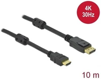 Delock 85962 Displayport 1.2 -> hdmi 1.4 m/m video kábel 10m fekete