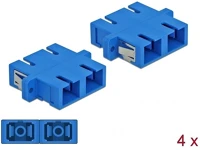 Delock 85991 Sc duplex -> sc duplex m/m adapter kék 4db kép