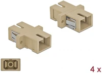 Delock 85993 Sc simplex -> sc simplex m/m adapter bézs multi-mode om1/om2 ,4db kép