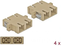 Delock 85996 Sc duplex -> sc duplex m/m adapter bézs multi-mode om1/om2 ,4db kép