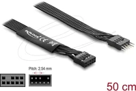 Delock 86055 hd audio lapos kábel, alaplapi hosszabbító kábel, 9 tűs tűsoros kép