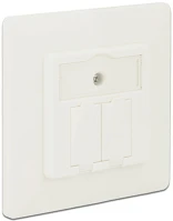 Delock 86219 2 portos keystone fali doboz fehér kép