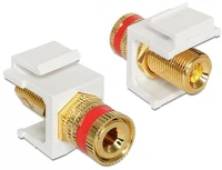 Delock GT; Keystone szorító szerelvény > menetes anya - piros kép