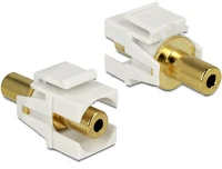 Delock ALJ > 3.5 Jack stereo 3,5mm f/f keystone modul fehér kép