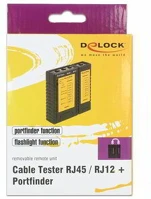 Delock 86407 Kábel tesztelo rj45 / rj12 + portkereso kép