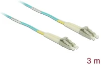 Delock 86560 Lc duplex -> lc duplex m/m adatkábel 3m kék multi-mode om3 kép